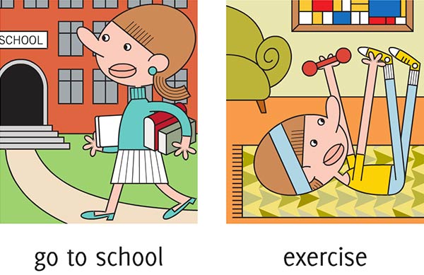 go to school - exercise